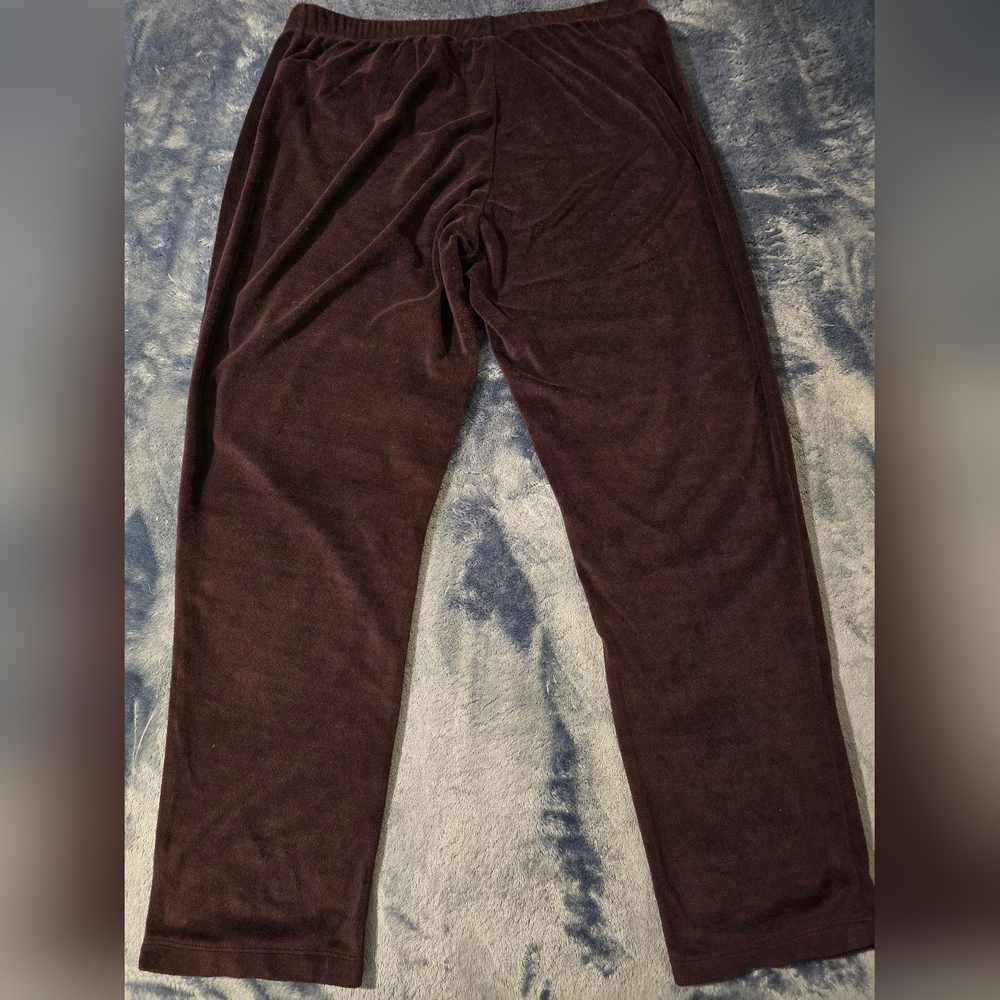 Secret Treasures Women's Medium Purple Velour Pajamas - Picture 5 of 8